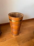 Houten Paraplubak met Messing Accenten, Huis en Inrichting, Woonaccessoires | Paraplubakken, Ophalen, Gebruikt, Hout