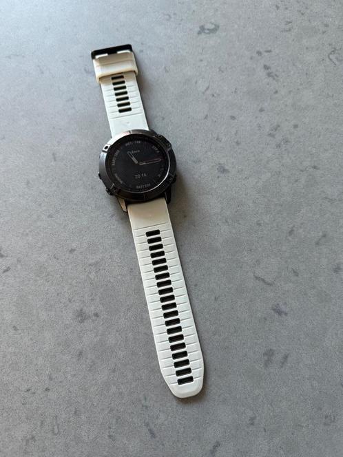 Garmin fenix 6X Pro Sapphire, Sieraden, Tassen en Uiterlijk, Sporthorloges, Gebruikt, Zwart, Afstand, Calorieverbanding, Conditie