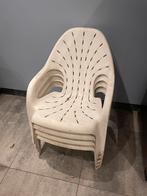 Vintage Tuinstoelen + Tafel - Jaren 60 Origineel, Tuin en Terras, Ophalen, Gebruikt, Kunststof, Stapelbaar