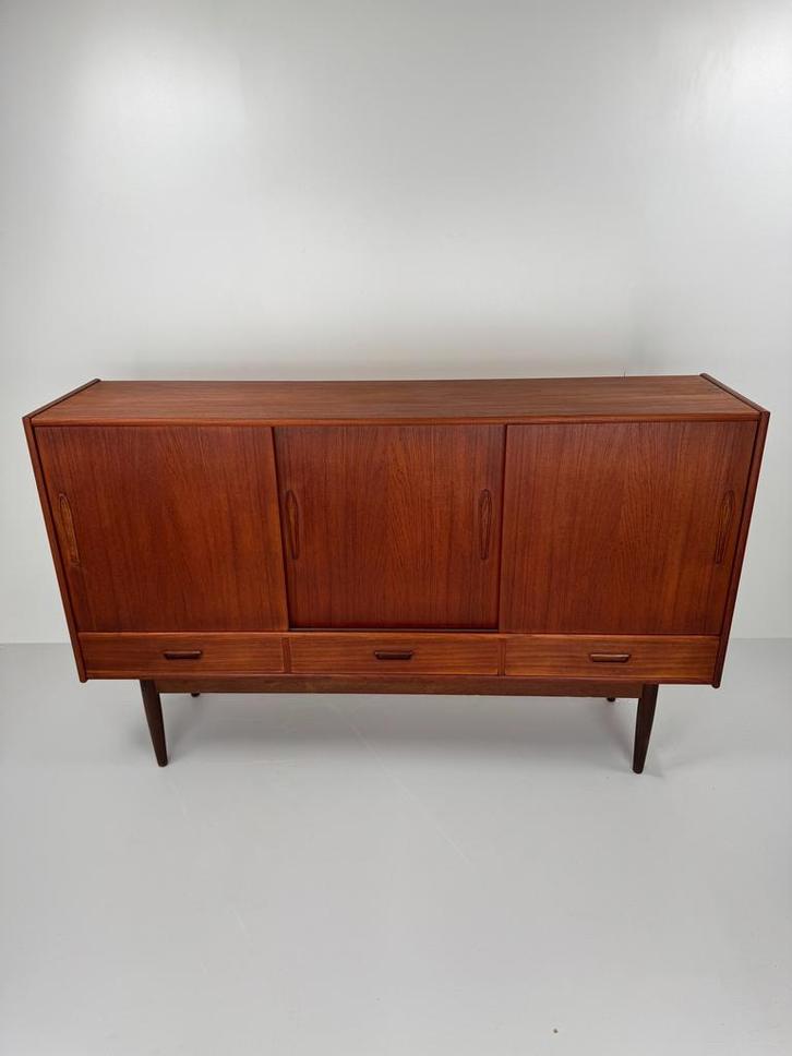 Mid-Century Teak Sideboard, Huis en Inrichting, Kasten | Dressoirs, Zo goed als nieuw, 25 tot 50 cm, Ophalen
