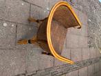 Eetkamer stoelen riet, Huis en Inrichting, Stoelen, Ophalen, Gebruikt, Bruin, Riet of Rotan
