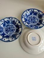 Chinese blauw wit  schotels 3x, Ophalen of Verzenden