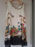 Addy van den Krommenacker Zomerjurk Ketting/Bloem - Maat L, Addy, Wit, Maat 42/44 (L), Nieuw