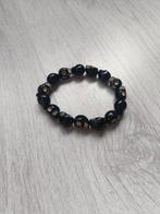 Zwarte schedel armband, Ophalen of Verzenden