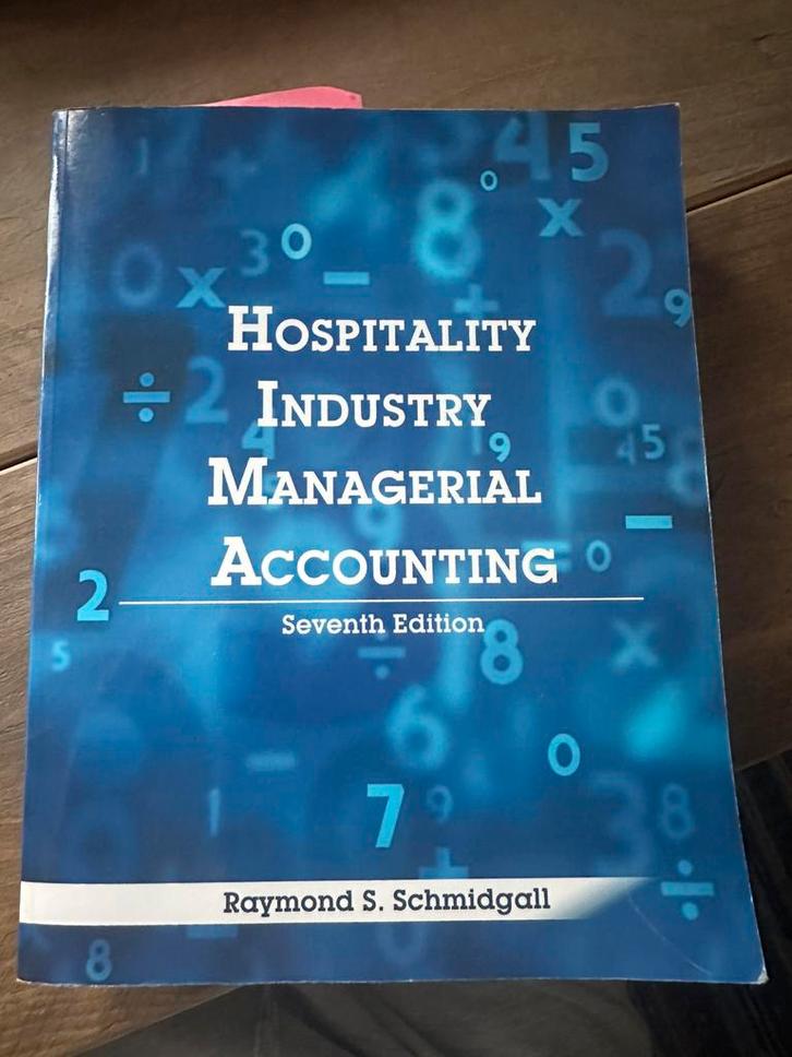R. Schmidgall - Hospitality Industry Managerial Accounting, Boeken, Studieboeken en Cursussen, Zo goed als nieuw, HBO, Beta, Ophalen of Verzenden