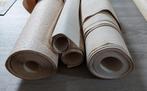 restanten behang, rauhfaser etc. beige vanille, oranje stree, Ophalen of Verzenden, Minder dan 10 m², Beige