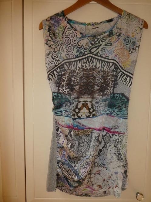 Marc Cain top maat S katoen zijde oosterse print ZGAN, Kleding | Dames, Tops, Zo goed als nieuw, Maat 36 (S), Korte mouw, Verzenden