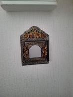 Handgemaakt spiegeltje beschilderd, Huis en Inrichting, Woonaccessoires | Spiegels, Minder dan 50 cm, Gebruikt, Ophalen of Verzenden