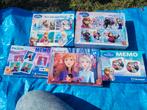 Frozen puzzels en memory, Ophalen of Verzenden, 10 tot 50 stukjes, Zo goed als nieuw, 2 tot 4 jaar