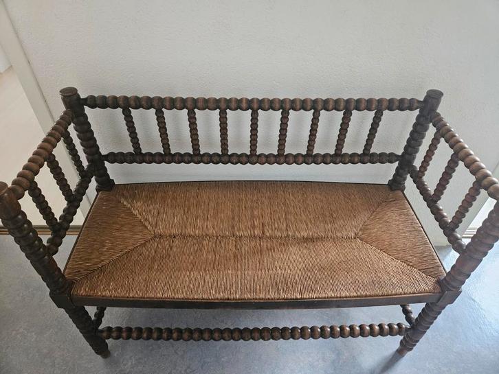 Antieke exclusieve Dutch Bobbin bank, Antiek en Kunst, Antiek | Meubels | Stoelen en Banken, Ophalen
