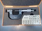 Mitutoyo schroefdraad micrometer 1.0 t/m 3.0 , 126-125, Doe-het-zelf en Verbouw, Draaibanken, Ophalen of Verzenden, Gebruikt