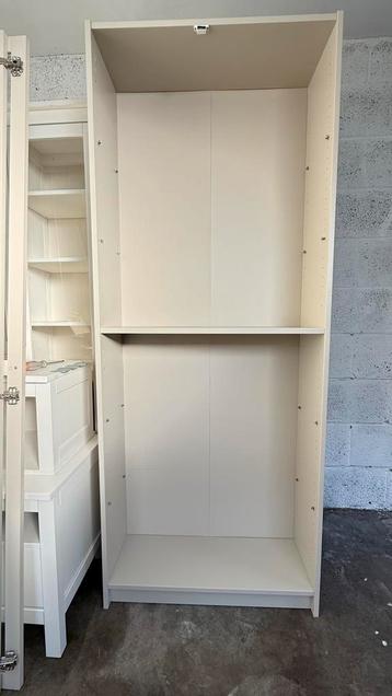 2 x IKEA Billy kast met glazen deuren - grijs - afbeelding 3