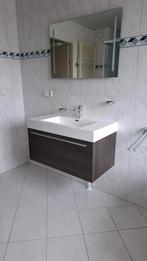 Maxaro Canto Badkamermeubel en spiegel | 90 cm donkerbruin, Ophalen, Gebruikt, 50 tot 100 cm, Minder dan 100 cm