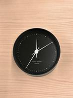 Georg Jensen Klok Zwart Ø 10 cm Henning Koppel, Onlinestore@georgjensen.com, Wandklok, Ophalen of Verzenden, Zo goed als nieuw