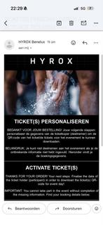 Hyrox doubles mixed Rotterdam zaterdag, Tickets en Kaartjes, Evenementen en Festivals, Twee personen