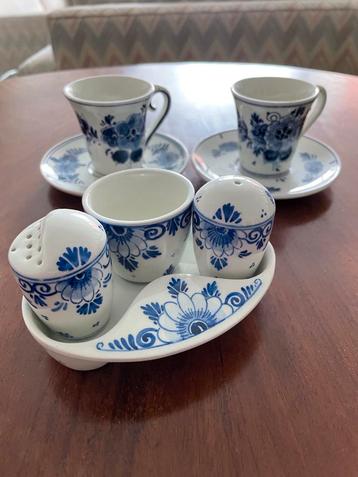Delfts Blauw Ontbijtset - Espresso, Peper&Zout, Eierdop beschikbaar voor biedingen
