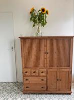 Vintage massief grenen kast tvkast computerkast, Huis en Inrichting, Ophalen, Gebruikt