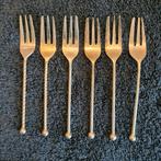 AH verzilverde gebaksvorkjes,  6 stuks, Huis en Inrichting, Keuken | Bestek, Ophalen of Verzenden, Zilver