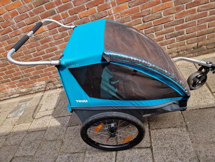 Thule Coaster XT compleet. Met bevestigingsmateriaal, Fietsen en Brommers, Fietsaccessoires | Aanhangers en Karren, Gebruikt, Kinderkar