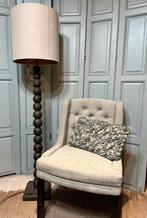 Hoge Lamp voet en kap massief  hout, olsson & Jensen Zweden, Ophalen of Verzenden, Nieuw, Hout