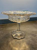 Antiek kristallen fruitschaal op voet, Ophalen of Verzenden