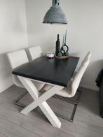 Eetkamertafel, salontafel, en stoelen, Ophalen, Gebruikt, 200 cm of meer, 50 tot 100 cm