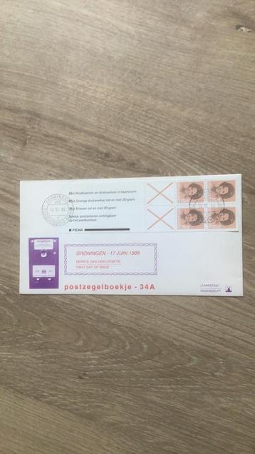 Postzegelboekje - 34 A Groningen 17 Juni 1986 beschikbaar voor biedingen