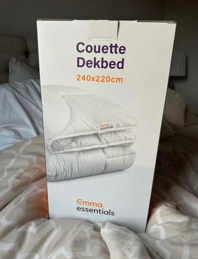 Nieuw Emma Essentials couette dekbed, afmeting 240x220 cm, Huis en Inrichting, Slaapkamer | Beddengoed, Wit, Tweepersoons, Ophalen of Verzenden