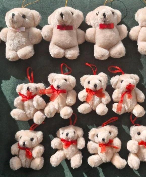 Schattige knuffelbeertjes voor in kerstboom, Diversen, Kerst, Zo goed als nieuw, Ophalen of Verzenden