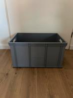 WIBO Opbergbox 60x32x40 cm grijs 64 liter, Doe-het-zelf en Verbouw, Kratten en Dozen, Ophalen, 50 tot 75 cm, Bak of Kist, Zo goed als nieuw