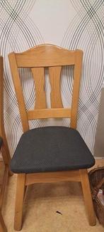 6 licht eiken stoelen, Huis en Inrichting, Stoelen, Ophalen, Gebruikt, Stof