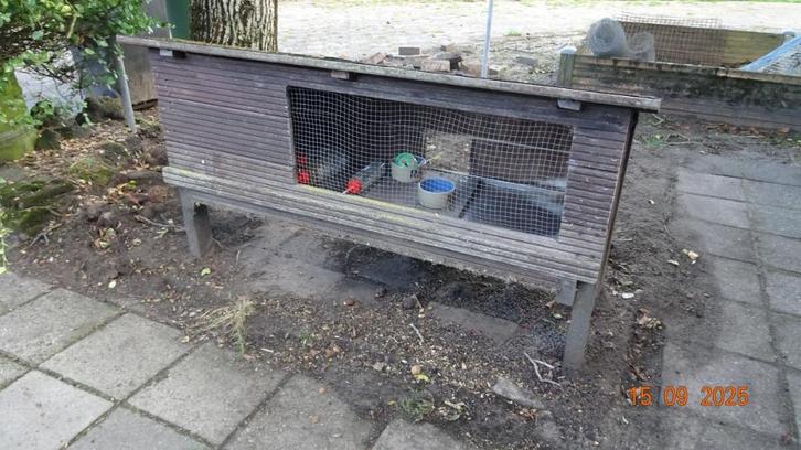 konijnenhok / konijnenren, Dieren en Toebehoren, Knaagdieren en Konijnen | Hokken en Kooien, Gebruikt, Hok, 90 cm of meer, 75 tot 110 cm