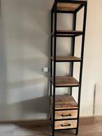 Industriële (boeken) kast, Huis en Inrichting, Kasten | Boekenkasten, Ophalen, Minder dan 50 cm, Gebruikt, Met lade(s)