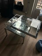 Eichholtz Glazen Salontafel - Gebruikt, Huis en Inrichting, Tafels | Salontafels, Ophalen, Gebruikt, 50 tot 75 cm, Vierkant