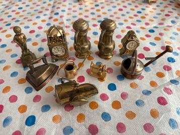 Miniatuur Collectie van Messing Objecten beschikbaar voor biedingen