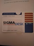 Sigma Desk Telefoonkaart - Nieuw in Folder, Ophalen of Verzenden