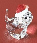 Swarovski kat met kerstmuts Nieuw, Verzamelen, Ophalen of Verzenden, Zo goed als nieuw