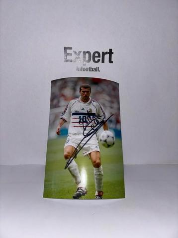 Zidane gesigneerde foto - Frankrijk beschikbaar voor biedingen