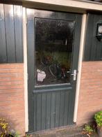 Te koop twee hardhouten buitendeuren, Doe-het-zelf en Verbouw, Gebruikt, 80 tot 100 cm, Buitendeur, 200 tot 215 cm