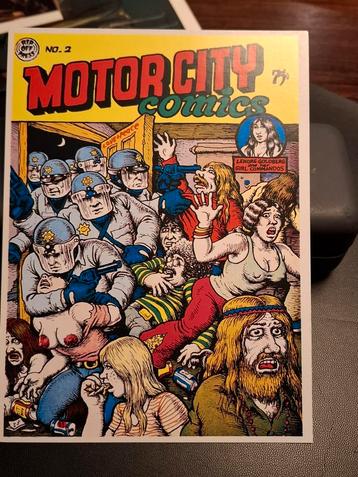 Briefkaart Motorcity Comics Robert Crumb beschikbaar voor biedingen
