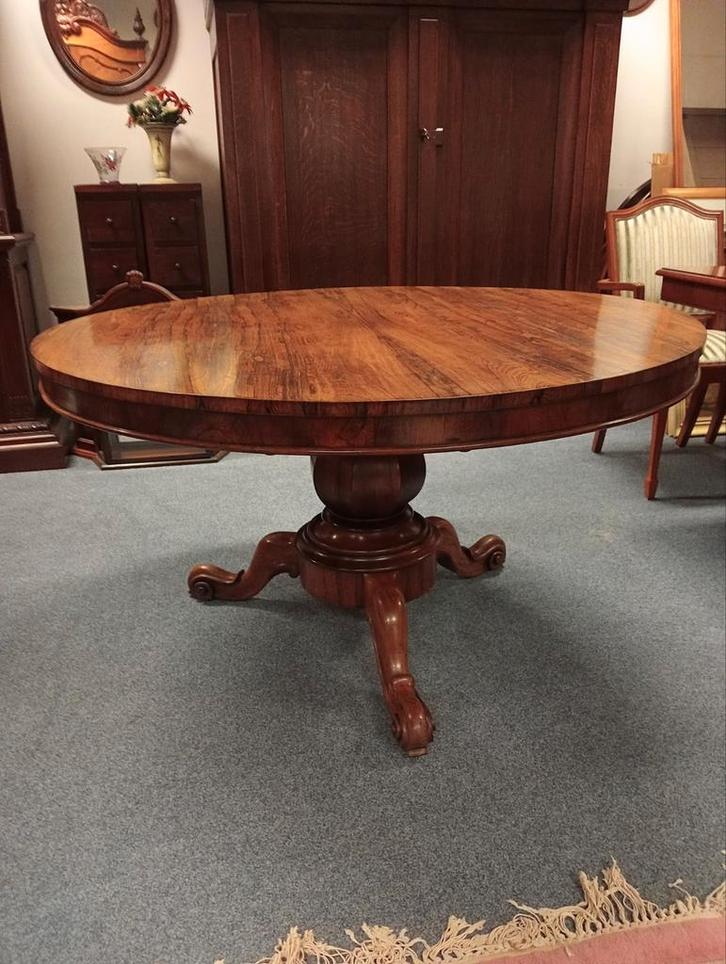 Antieke Victoriaanse Carveld Rozenhout Deining Table, Antiek en Kunst, Antiek | Meubels | Tafels, Ophalen of Verzenden