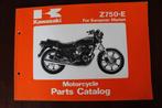 Kawasaki Z750 -E 1980 parts catalogue Z 750E, Motoren, Handleidingen en Instructieboekjes, Kawasaki