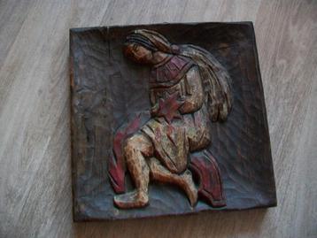 Houtsnijwerk engel beschikbaar voor biedingen