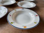 6 Stevige porseleinen borden ART DESIGN, Ophalen of Verzenden