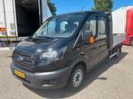 Ford Transit 2.0TDCI Dubbelcabine Openlaadbak Airco Cruiseco, Auto's, Achterwielaandrijving, 4 cilinders, Zwart, Origineel Nederlands
