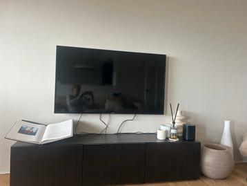 IKEA BESTA TV Meubel - Zwart/Donkerbruin beschikbaar voor biedingen