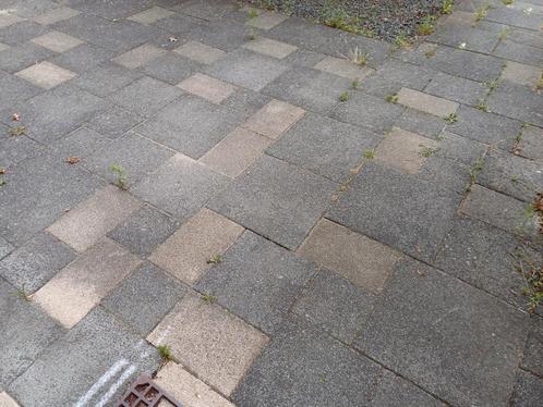 Terrastegels MBI grijs wildverband 55 ²m., Tuin en Terras, Tegels en Klinkers, Gebruikt, Terrastegels, Beton, 10 m² of meer, Ophalen