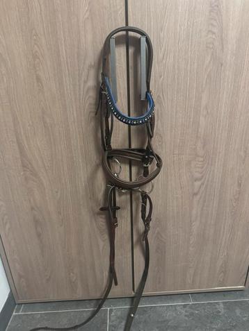 Harry horse hoofdstel blauw, zilver, bruin beschikbaar voor biedingen