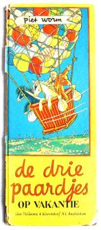 De drie paardjes op vakantie - Piet Worm, Boeken, Prentenboeken en Plaatjesalbums, Ophalen of Verzenden, Gelezen, Piet Worm, Prentenboek