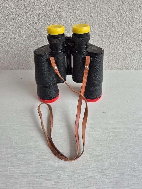 Fujicon 7x50 Field 7.1 verrekijker, goed werkend, 50 jr oud, Audio, Tv en Foto, Optische apparatuur | Verrekijkers, Gebruikt, Porro (met knik)